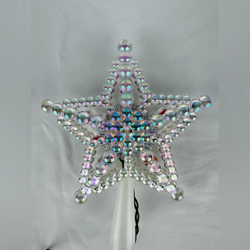 Vintage 90’s Light Up Plug In Christmas Tree Topper